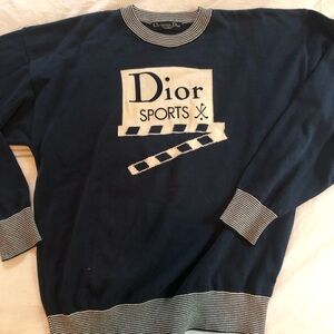 Vintage men’s Christian Dior logo sweater. Fits a bit oversized